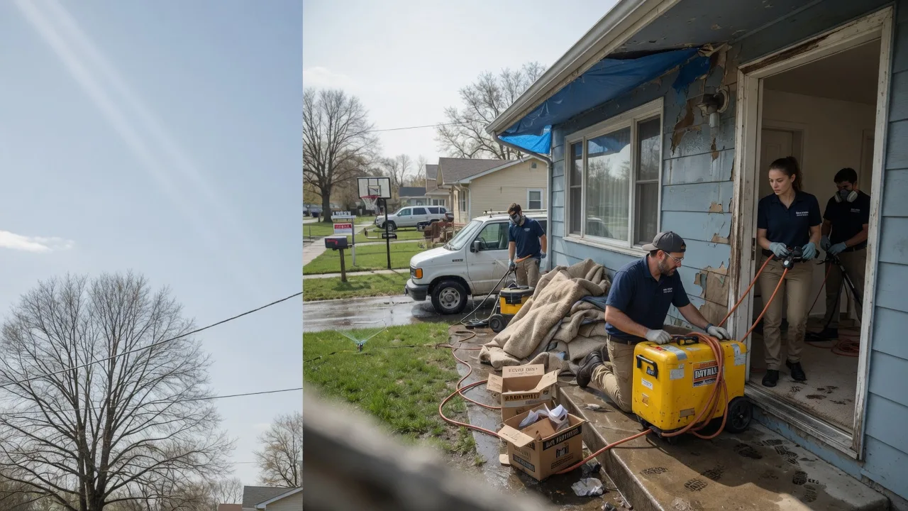 Basement Flood Cleanup in Belknap, IL near me